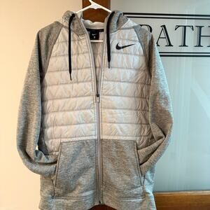Nike Therma Jacket Hoodie Gray Grey CZ4342-063 Training Full zip. Fast Ship!